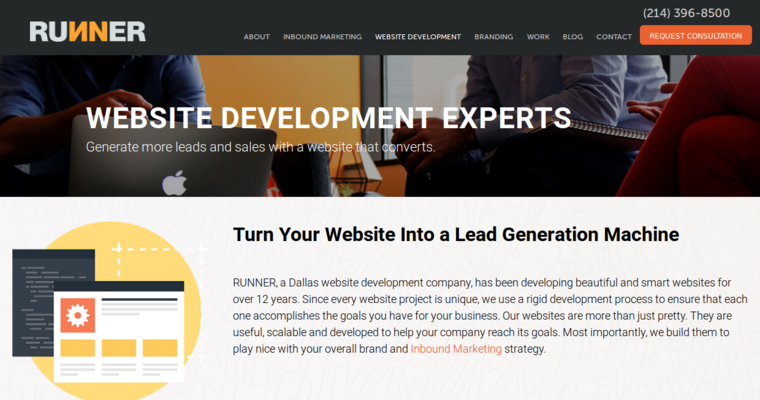 Service page of #8 Best Pay-Per-Click Company: RUNNER