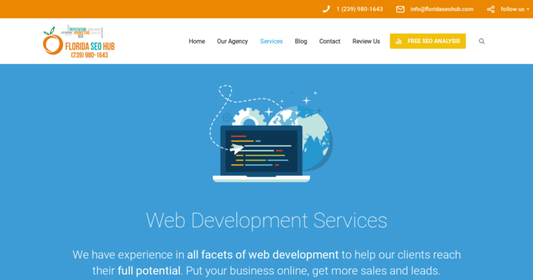 Development page of #8 Leading Pay Per Click Management Firm: Florida SEO Hub