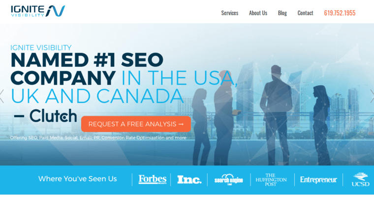 Home page of #1 Top Pay-Per-Click Firm: Ignite Visibility