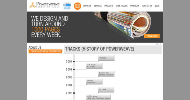 Story page of #4 Top AdWords PPC Firm: Powerweave