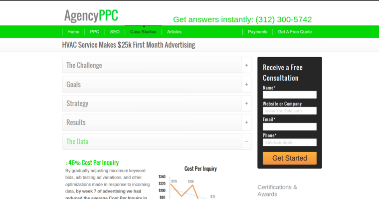 Company page of #7 Leading AdWords Pay-Per-Click Company: Agency PPC