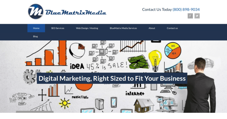 Home page of #1 Leading Bing Company: Blue Matrix