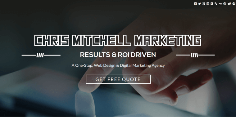 Folio page of #8 Leading Bing Firm: Chris Mitchell Marketing