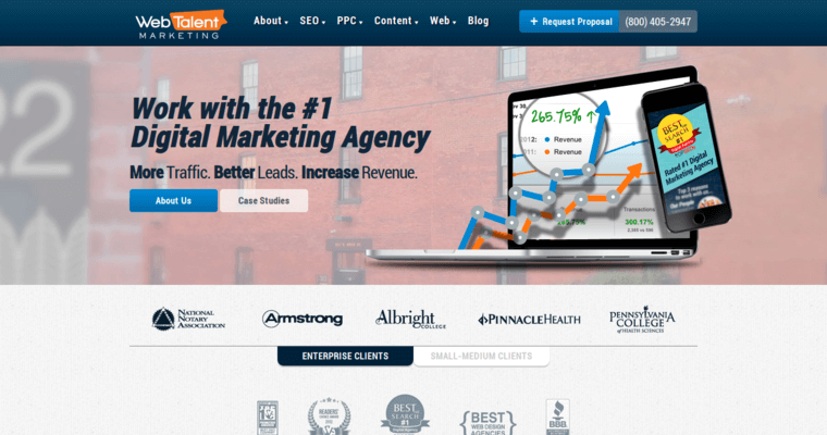 Home page of #2 Best Bing Agency: Web Talent Marketing
