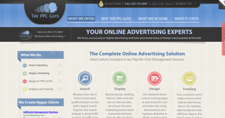 Service page of #8 Best Chicago Pay Per Click Firm: The PPC Guys