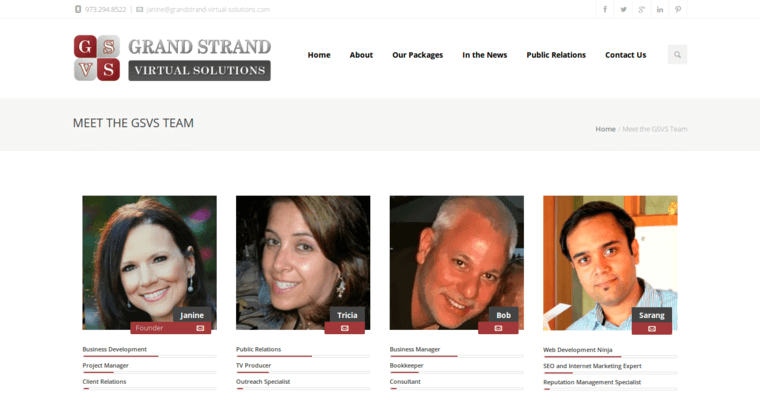 Team page of #9 Top Facebook PPC Agency: Grand Strand Virtual Solutions