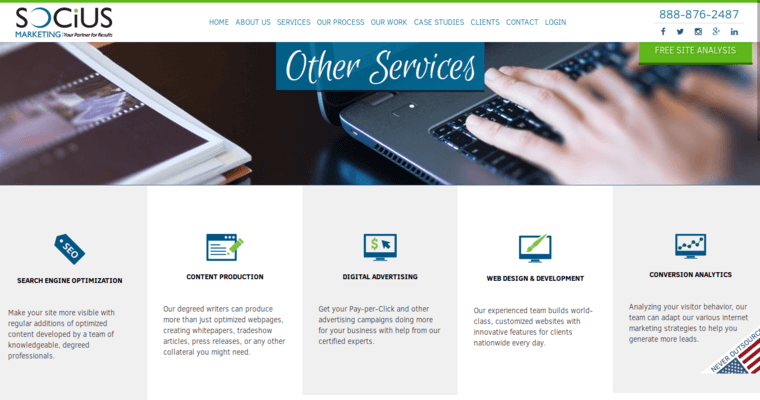 Service page of #2 Leading Remarketing PPC Company: SociusMarketing