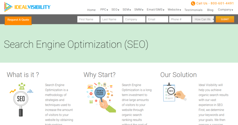 Seo page of #4 Top San Francisco Pay Per Click Firm: Ideal Visibility Inc