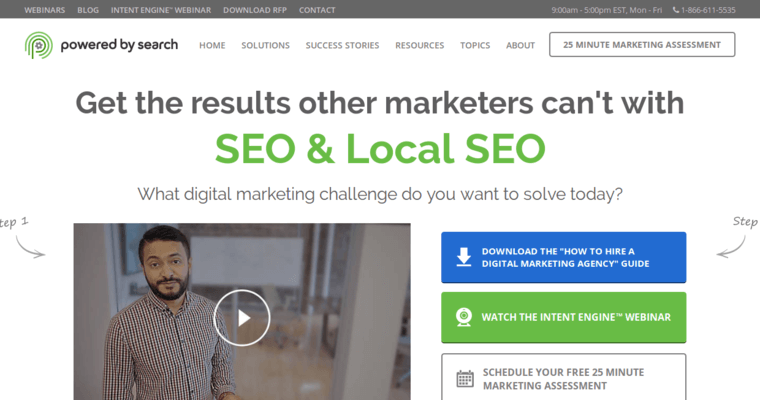 Home page of #6 Best Toronto PPC Agency: Powered by Search