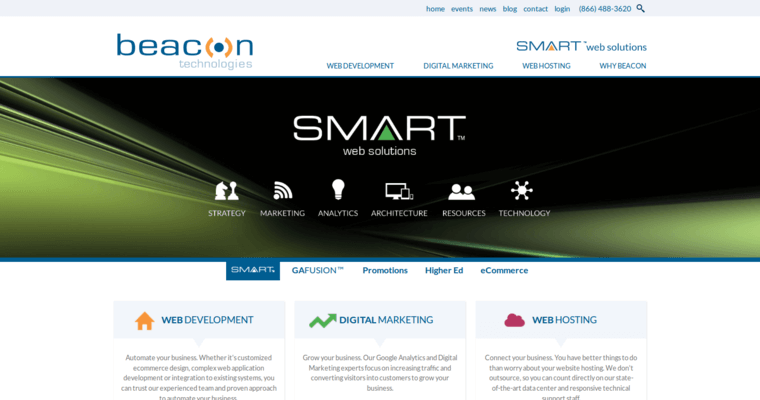 Home page of #7 Leading Yahoo PPC Firm: Beacon Technologies