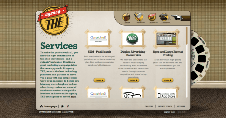 Service page of #8 Leading Youtube Pay-Per-Click Business: agency THE