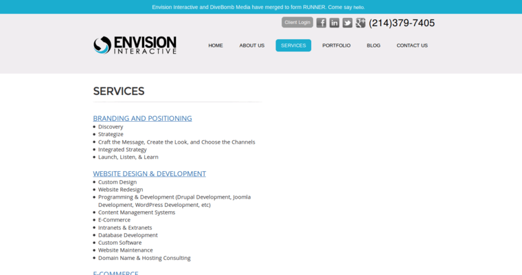 Service page of #8 Leading Pay-Per-Click Business: Envision Interactive