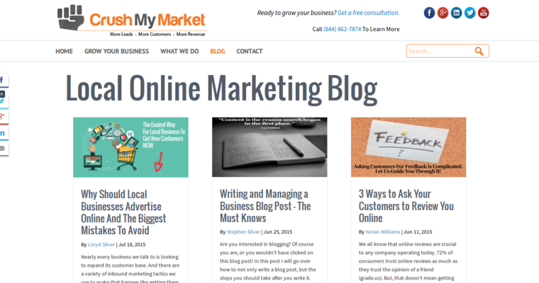 Blog page of #1 Best PPC Managment Business: Crush My Market