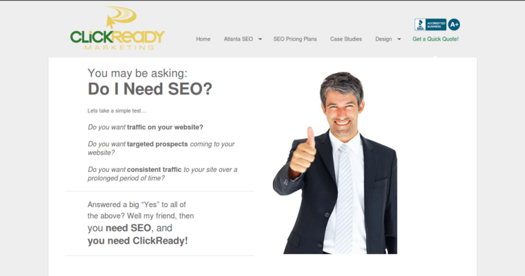 Quote page of #9 Best PPC Business: Click Ready Marketing