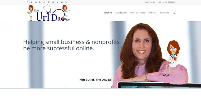 About page of #5 Leading Facebook Pay-Per-Click Business: The URL Dr.