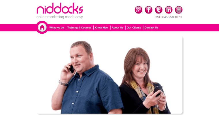 Contact page of #2 Best Youtube PPC Firm: Niddocks