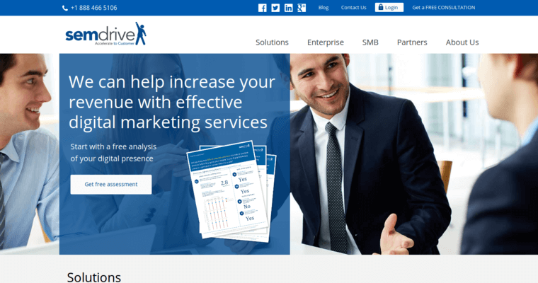 Home page of #5 Leading Pay-Per-Click Company: SEM Drive