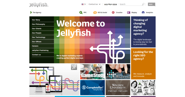 Home page of #1 Best AdWords PPC Company: Jellyfish