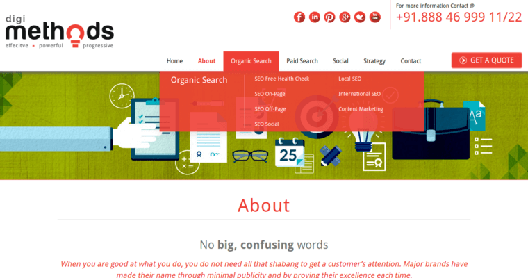 About page of #9 Best LinkedIn Pay-Per-Click Firm: Digi Methods