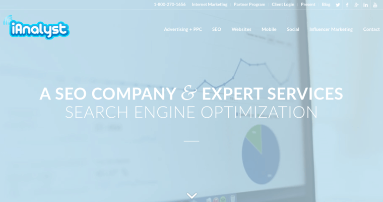 Seo page of #2 Top Miami PPC Company: iAnalyst 