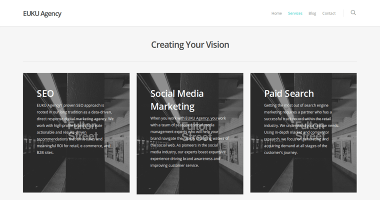 Service page of #6 Top NYC Pay Per Click Firm: EUKU Agency 