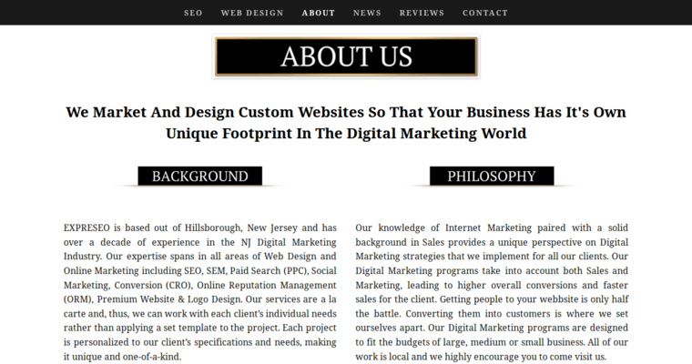 Company page of #7 Top NYC PPC Firm: EXPRESEO