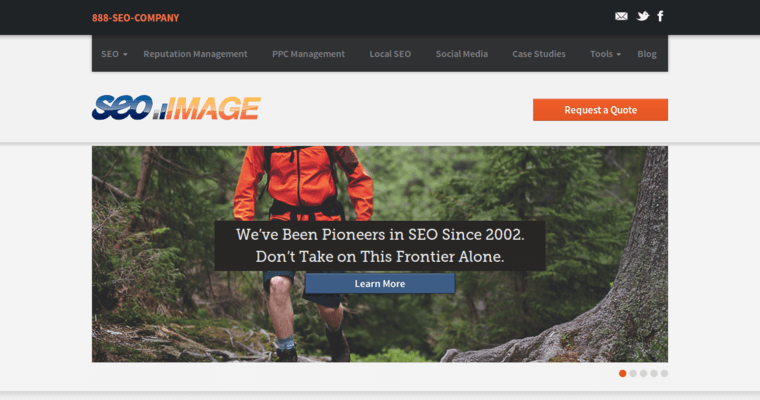 Home page of #9 Best New York Pay Per Click Agency: SEO Image, Inc.