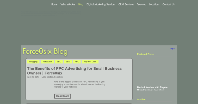 Blog page of #5 Top San Diego PPC Firm: Force0six 