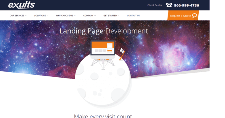 Development page of #4 Leading Yahoo PPC Agency: Exults