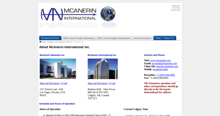 About page of #8 Best Yahoo Pay-Per-Click Agency: McAnerin International