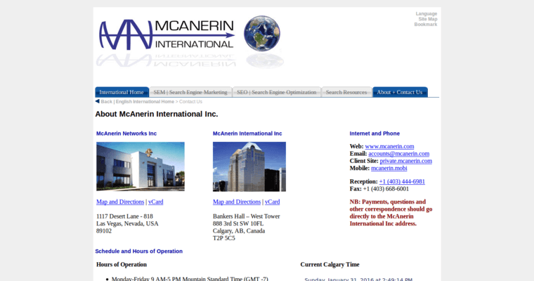About page of #8 Top Yahoo PPC Company: McAnerin International