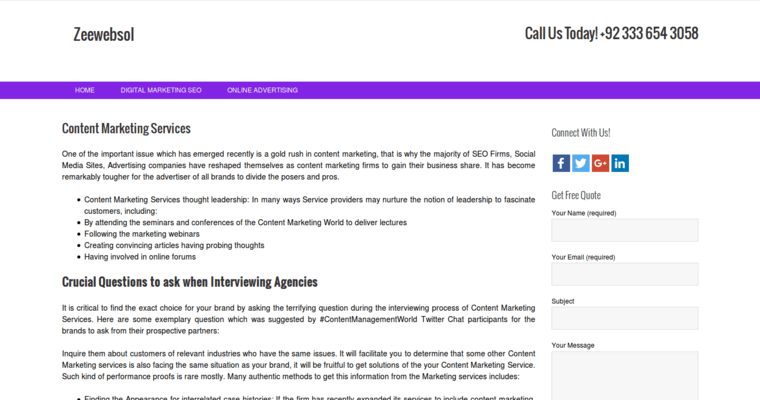 Service page of #7 Leading Youtube Pay-Per-Click Company: ZeeWebsol