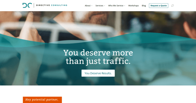 Home page of #2 Top Pay Per Click Management Firm: Directive Consulting