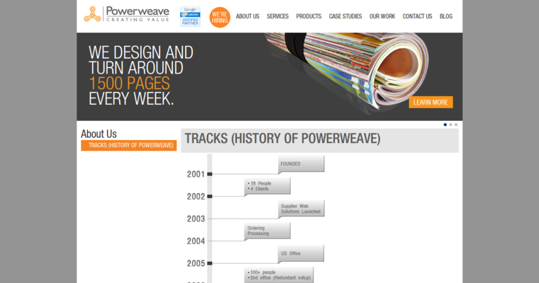 Story page of #4 Best AdWords Pay-Per-Click Firm: Powerweave