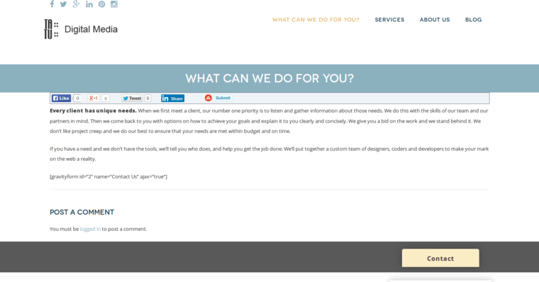Contact page of #7 Best Twitter Pay Per Click Management Business: TatuDigital